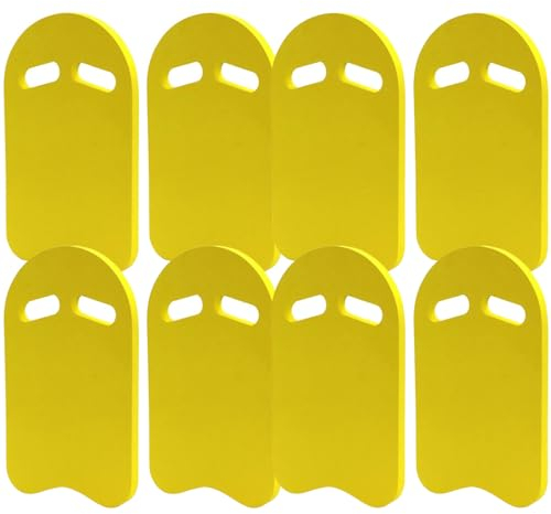 8 STÜCK Schwimmbrett - Kinder Schwimmhilfe PE Schaumstoff Schwimmen Kickboard - Schwimmbrett Kick | Für Kinder Schwimmtraining Lernen Spielen Am Pool See, Build Lower Body Strength, Gelb
