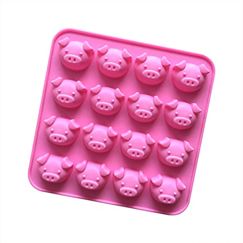 Glücksschweinchen Silikonformen Schweinchen Backform Schokoladenformen Schwein Form Eiswürfelform Süßigkeiten Schokoladenform DIY Gelee Dessert Soap Weihnachten Ostern