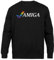 Generisch Amiga Illustrated Schwarzer Unisex-Pullover mit Rundhalsausschnitt
