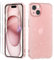 Cover Compatibile con iphone 15 Custodia Glitter, 2 Pezzi Pellicola Protettiva in Vetro Temperato, Brillantini Custodia Morbido TPU Protezione Trasparente Antiurto Case - Rosa