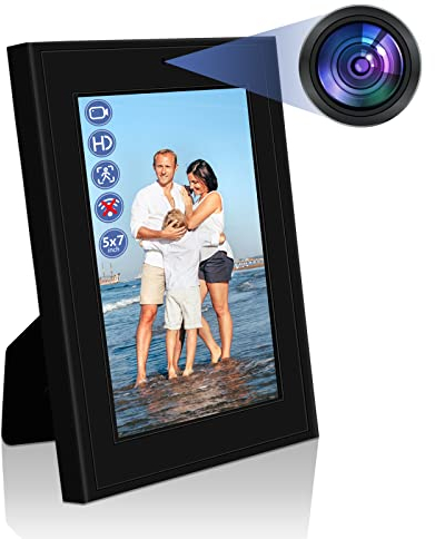 UYIKOO Mini Caméra, Micro Videocaméra Cadre Photo, HD 1080P Micro Caméra Surveillance Interieur avec Détection De Mouvement Enregistreur Vidéo