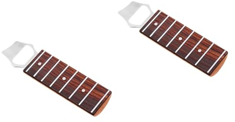 Cabilock 2 Pièces Ouvre-bouteille Ouvre-bouchon De Bouteille Décapsuleur Guitare Ouvre-boîte En Verre Accessoires De Cuisine Jouets Magnétiques Ouvre-boîte à Main Bambou Canettes Bière