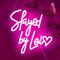SHENEON Slayed by Lei Neon Sign for Business Decor Led Lights for Art Decor Pink Led Sign for Nail Salon Makeup Shop Eyelash Tattoo Studio Bedroom Girls Gifts,Size 11.4 * 11.5in(XD365)