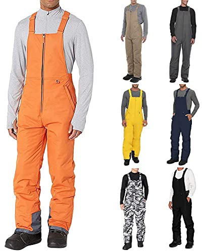 Men'S Ski Bibs & Trousers - Ski Pants With Bibs, Men'S Avalanche Insulated Bib Overalls Ski Pants Men'S Ski Bibs Insulated Trousers Snow Pants Warm Skiing Suits Snowboarding Work Trousers