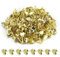 Lot de 220 mini pinces à motif en forme de cœur en métal 9 mm - Doré - Pour bricolage, scrapbooking, bricolage, fabrication de cartes, artisanat, enfants
