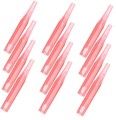 BESTYASH 20 Stück Interdentalbürste Hosenträgerbürste Zahnbürste für kleine Zahnstocher Zahnreinigungsbürste kompakte Zahnbürste Nylonseide rot