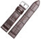 CWZZWS Ultradünnen Lederband 12 14 15 16 18 20 21 22 23 24 mm blau braun rote Uhrbandkompatibel mit Tissot DW Uhr (rot Silber A, 20 mm)