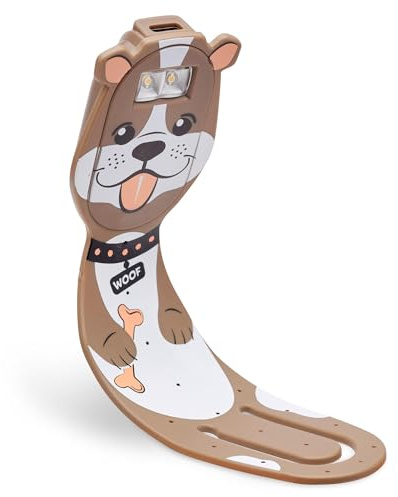 Flexilight Pals RC (Hund) - wiederaufladbares Leselicht - 2 in 1 Leselampe & Lesezeichen - LED Leselicht - Geschenk für Leser, Buchliebhaber - Deutsche Ausgabe: Leselampe & Lesezeichen in einem