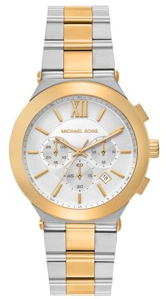 Michael Kors Billie Herren 44MM Zweifarbige Edelstahl Uhr, MK9221