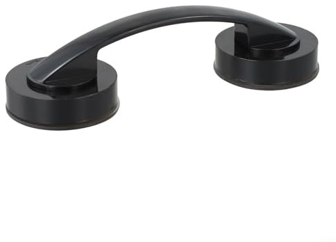 Maniglia a ventosa per bagno, facile da usare, maniglia a ventosa per bagno e cucina, sicura e dal design durevole (nero)