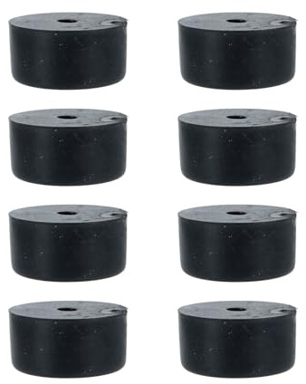 Alipis 8Pcs Black Rubber Speaker Footpads 38X20Mm Isolation Feet Amplifier Protective Pads for Stage Sound Equipment and Floor Standing Speakers