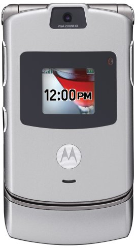 Motorola Handy RAZR V3 Silver ohne Branding