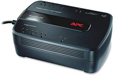 APC by Schneider Electric by Schneider Electric Back-UPS Unterbrechungsfreie Stromversorgung 650VA 390W 8 AC Output (650VA, 390W, 90V, 140V, 50/60Hz, 120V), Schwarz