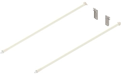 Blum Metabox Reling Set Zubehör für Frontauszug, Länge 500 mm Stahl cremeweiß
