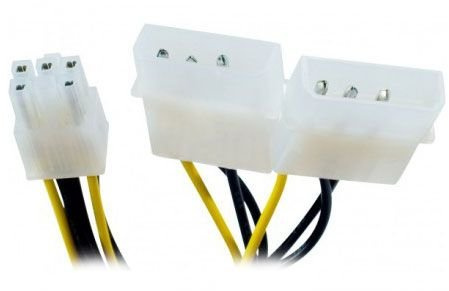 Adapt alim. carte pci express