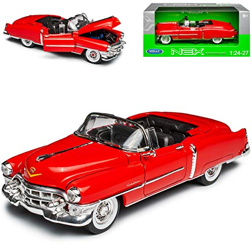 Welly Cadilac Eldorado Cabrio Offen Rot 1953-1966 1/24 Modell Auto