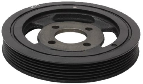 JAPANPARTS PU-W02 Riemenscheibe Kurbelwelle 168mm Kurbelwellenriemenscheibe Kompatibel mit CHEVROLET CAPTIVA C100, C140 25181468 96440413