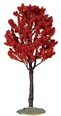 Lemax Albero Di Cipresso Rosso Con Tronco Marrone