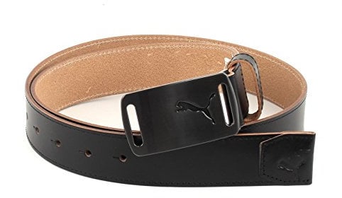 PUMA Leder Gürtel Lux Fitted Golf Belt W90 Black schwarz