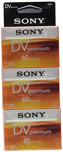 Sony DV Premium 5DVM60PR-BT Video cassette Digitali 60 min/LP90 (Confezione da 5)