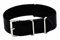 Uhrenarmband Durchzugsband Nylon schwarz 24mm NATO Strap 4052