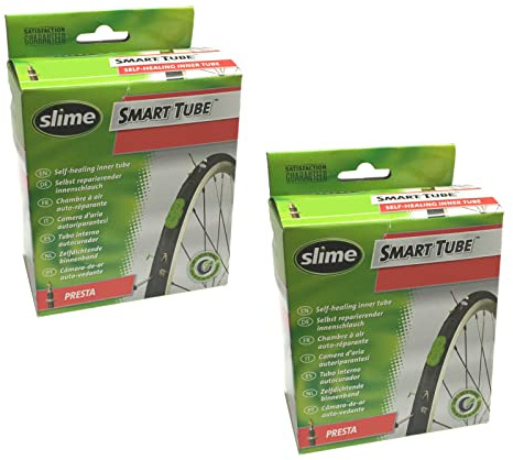 Slime Smart Tube Self curación 700 C x 28 – 32 Presta Tubos Interiores (Pack de 2)