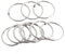 sourcing map sourcing map 10 Pcs Metall Büro Loose Leaf Ringe Buchbinder für Handwerk 40mm Dia