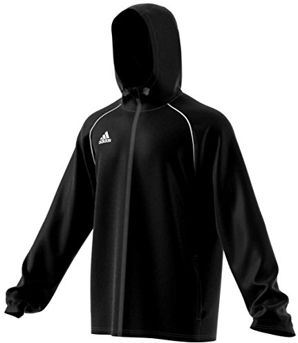 adidas CORE18 RN JKT Y Jacket Unisex Kids, Black/White, 116
