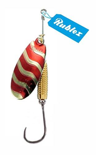 RUBLEX - 5 Cucharillas de Pesca VELTIC-3 OR 5,00 GMS. Anz. Simple sin Muerte