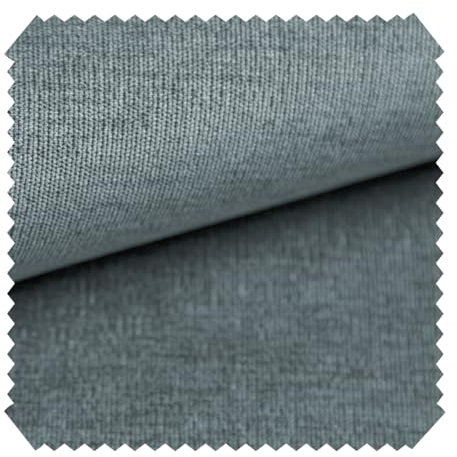 novely® ISSUM samtig Flauschiger Möbelstoff in 21 Farben Polsterstoff | Meterware | 1lfm (16 Blaugrau)