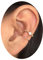HOMEYU® handgemachte Opal Ohr Manschette Wrap Ohrring, doppelte Ohr Manschette, Keine Piercing, Knorpel Ohr Manschette, Fake Knorpel Ohrring, 14 K Gold gefüllt Draht