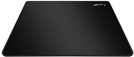 Xtrfy GP2, Großes Gaming-Mauspad aus Stoff in L (460 x 400 x 4 mm), Präzision bei jeder Mausbewegung, Vernähte Kanten, Rutschfest, Maschinenwaschbar, Schwarz