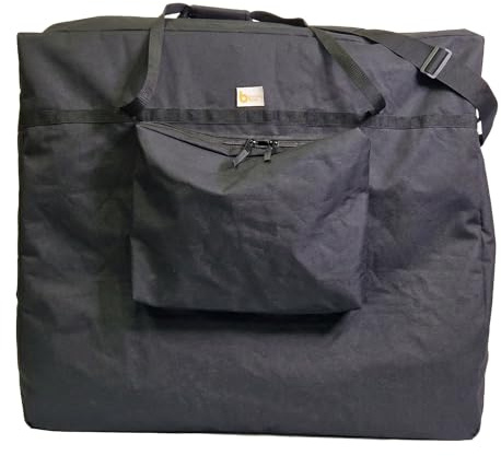 BundleBean Wheelchair Bag – Heavy-Duty Padded Flight & Storage Bag for Wheelchairs and Rollator, Lockable Double Zip, External Pocket for Footrests, 90x30x75cm