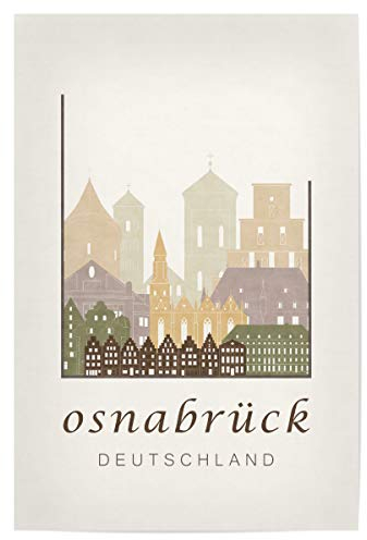 artboxONE Poster 120x80 cm Städte Osnabrück rustic skyline - Bild osnabrück deutschland germany
