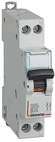Interruttore Magnetotermico 1P+N Curva B 25A 4,5KA 1 Modulo - BTICINO LEGRAND FA881B25