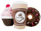 TONBO Sweet Treats Combo Hundespielzeug, Knisterplüsch, Donut, Cupcake, Kaffee