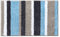 MIULEE Badematte Badteppich Duschmatte Non Slip Badvorleger Fußmatte Dekorativ Badzimmermatte Flauschig Saugfähig Weiche rutschfest Bad Badezimmer Wohnzimmer 1 Stück 50x80cm Blau und Grau