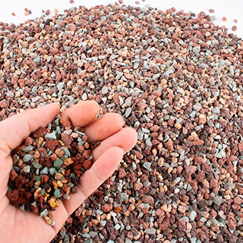 CJGQ 3,2 kg Lavasteine für Pflanzen in der Tür – Kiessteine für Bonsai, Sukkulenten, Kaktus, Blumenerde und Vasenfüller, Feengartenarbeit, Top-Dressing