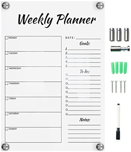 Wochenplanertafel 1 Set Wochenplaner Whiteboard Kalender für Wand Personalisierter, Home Decor Monatlicher Wochenplaner 2023 Monatsplaner Whiteboard