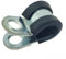 8mm Rubber Lined P Clips Steel Hose Pipe Clamp - Pack of 5