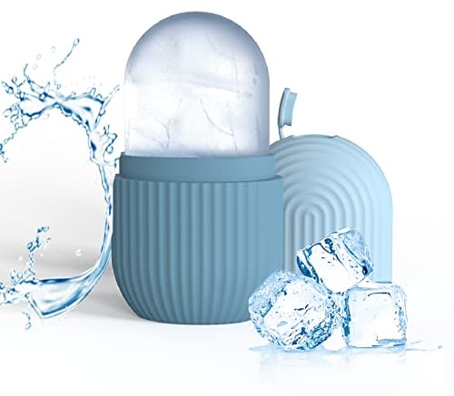 Joyeee Ice Roller, Facial Eisroller Augeneis Gesichtsbehandlung Schönheit Hautpflege Eiskompresse Schrumpft Poren, Anti-Falten, reduziert Schwellungen, verbessert die Hautelastizität, hellblau