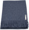Alpaka Decke Überwurf Peruanischer Alpaka Wolldecke - Classic Blau