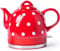 EKAYG Kettles Ceramic Electric Kettle Cordless Water Teapot, Teapot-Retro Jug, 1000W Water Fast for Tea, Coffee, Soup, Removable Base, Automatic Power Off,for Hotel and Home/Red