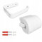 STALFORM Toilettenpapierhalter 14,5 cm - Klopapierhalter Weiß - Montagesatz Inklusive - Badzimmer - WC Rollenhalter - Moderne & Industrial Design - Klorollenhalter Edelstahl