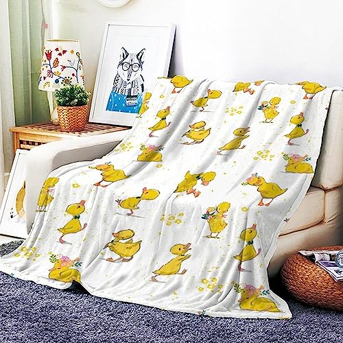 VOZMIO Enten Hochwertige Warme Weiche Flanell Plüsch Auf Der Schlafsofa Decke Geeignet Für Klimaanlage Decke Nap Decke (100x150cm (40x60in))