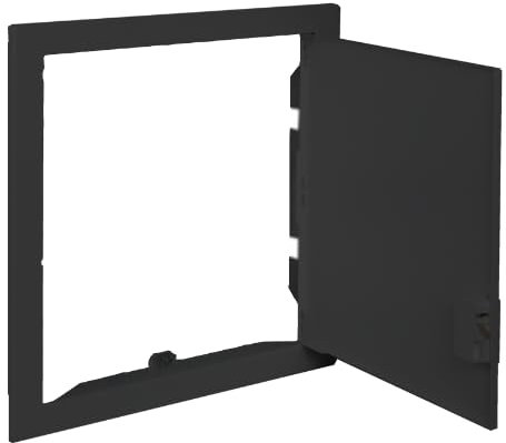 Marco y puerta metálico para hueco obra 304x279mmSOLERA KIT-MRP14NG Grafito
