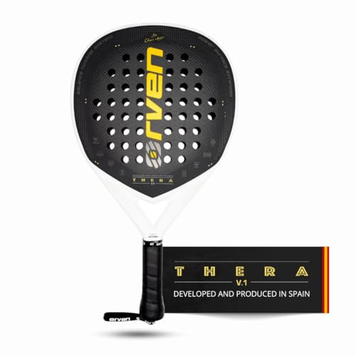ORVEN THERA V1 | Pala de Pádel Híbrida - 100% Fabricada en España - Potencia 90%, Control 90% - para Jugadores Avanzados y Profesionales - Raqueta de Padel Hombre y Mujer con Funda Incluída