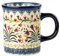 MoRfiL Tasse De Petit-Déjeuner dans La Tasse De Motifs De Fleurs De Style Polonais, 440 ML De Tasses À Thé De Café en Porcelaine, Mince Tasse Vintage pour La Saint-Valentin,A