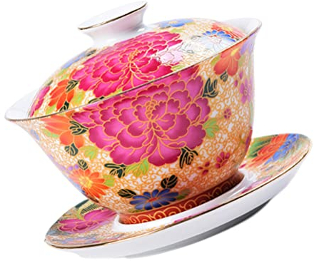 Juego de taza de té y platillo, Cazas de café de cerámica, 1 taza de té de cerámica y platillo taza de café de copa de cerámica vintage con comedor de platillo y decoración de mesa for capuchino de ca