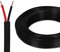 Yinaolan Cavo Piatto Doppio a 2 Conduttori 2×0.5mm² 2 Conduttori Elettrico in Rame 5V 12V 24V 60V, cavo elettrico per Barche Automobilistiche Rosso/Nero